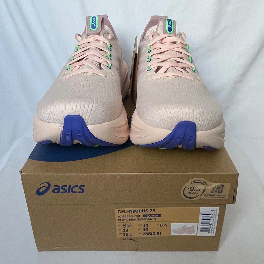 Asics Gel Nimbus 28 Women’s Size 8.5 Pearl Pink - Picture 2 of 10
